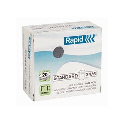 Zszywki Rapid Standard 24/6 5000szt/pud 263193